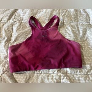 Nike Women's Wine High-Neck Sports Bra
